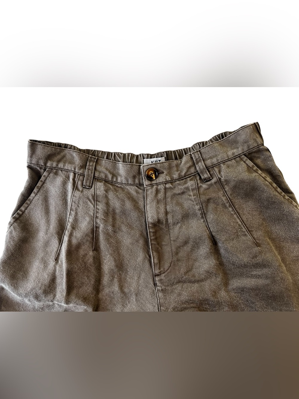 KUT From The Kloth High-Rise Wide Leg Jeans Size 14 Meg In Chestnut Color Boho - Picture 4 of 15